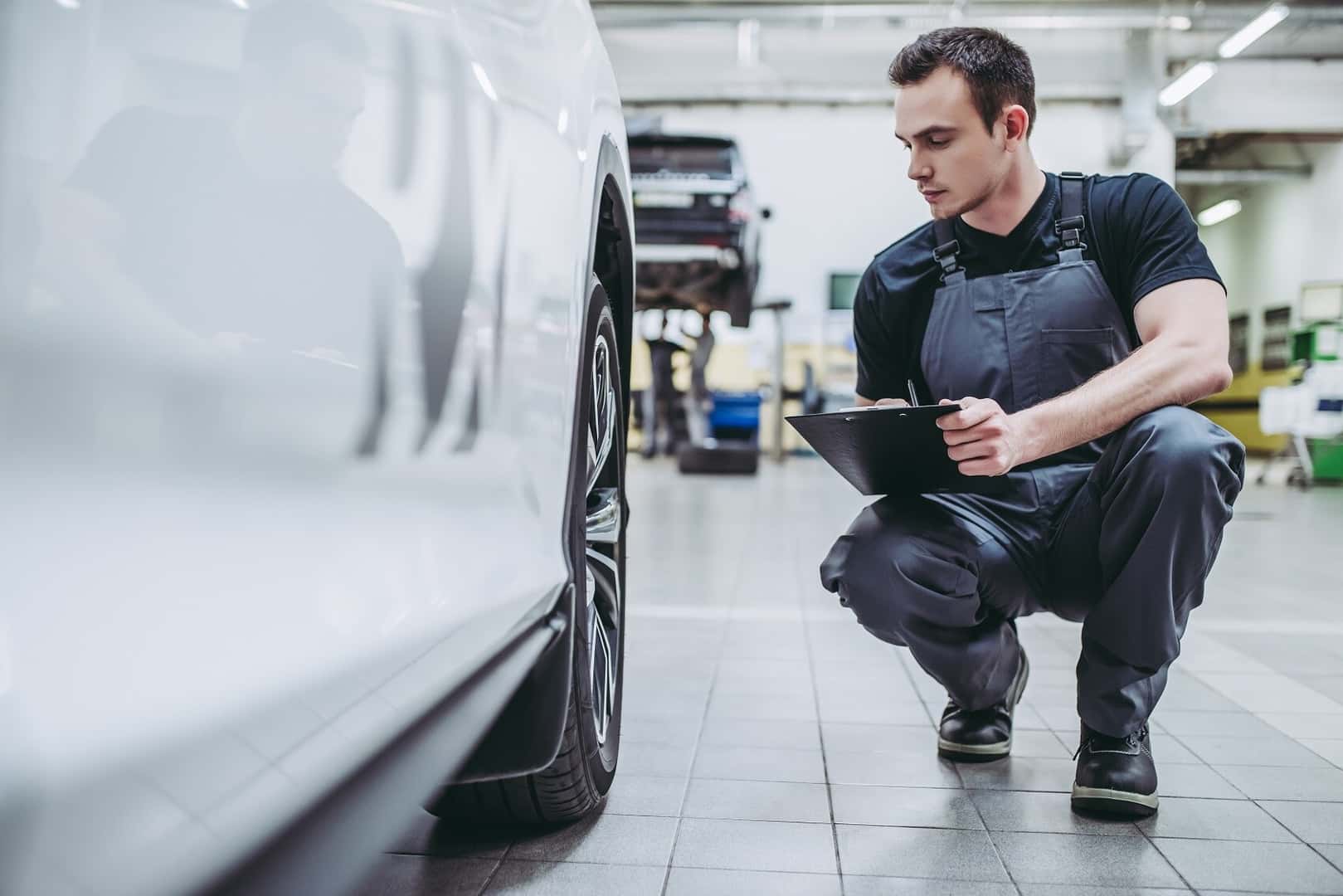 Service Technician Performing Inspection