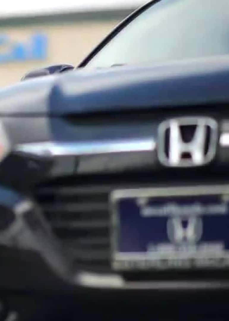 Close up image of a Honda vehicle