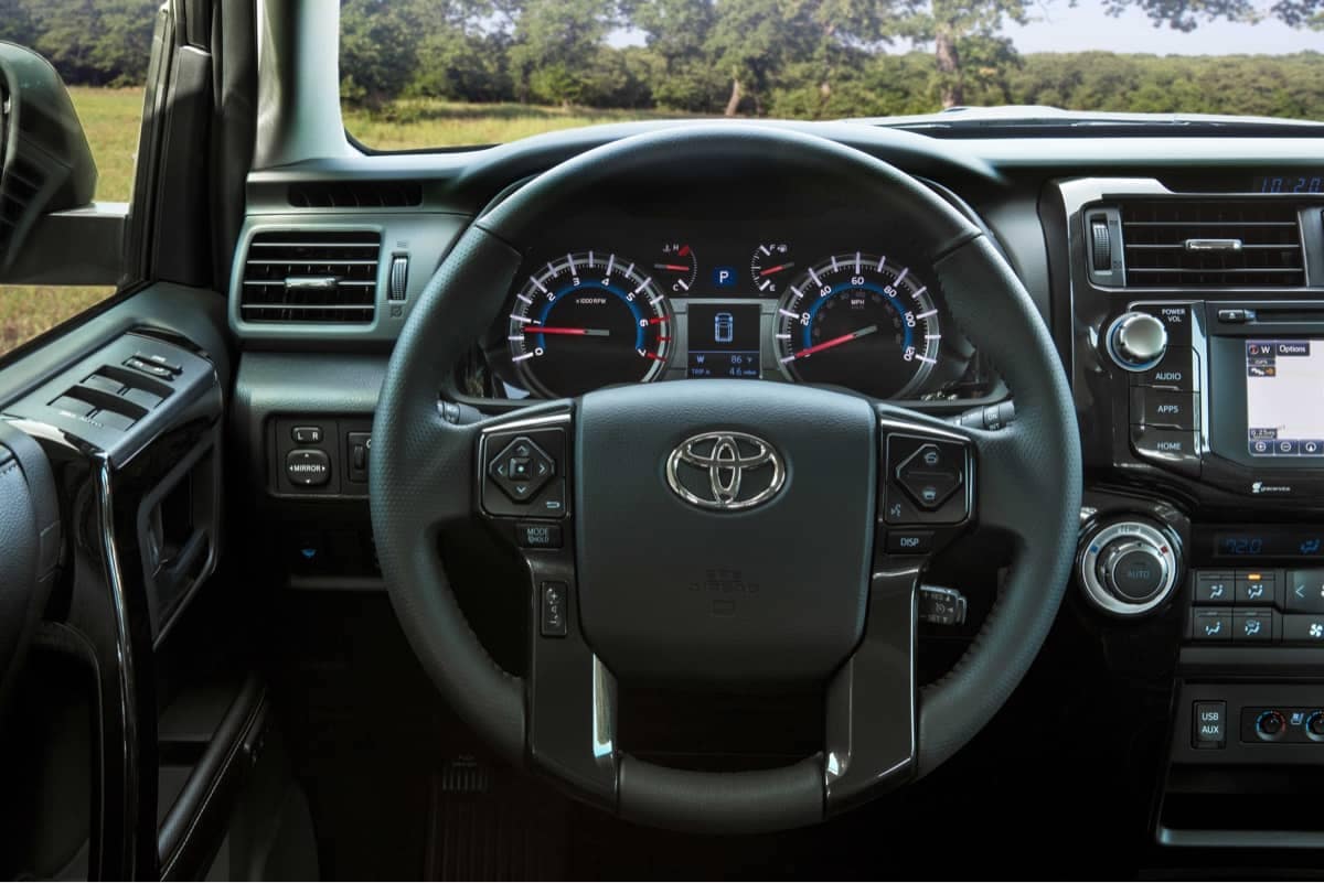 Dashboard view of Toyota 4Runner