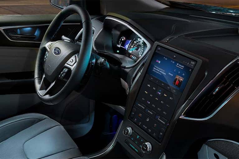 Ford Edge front seats and dashboard
