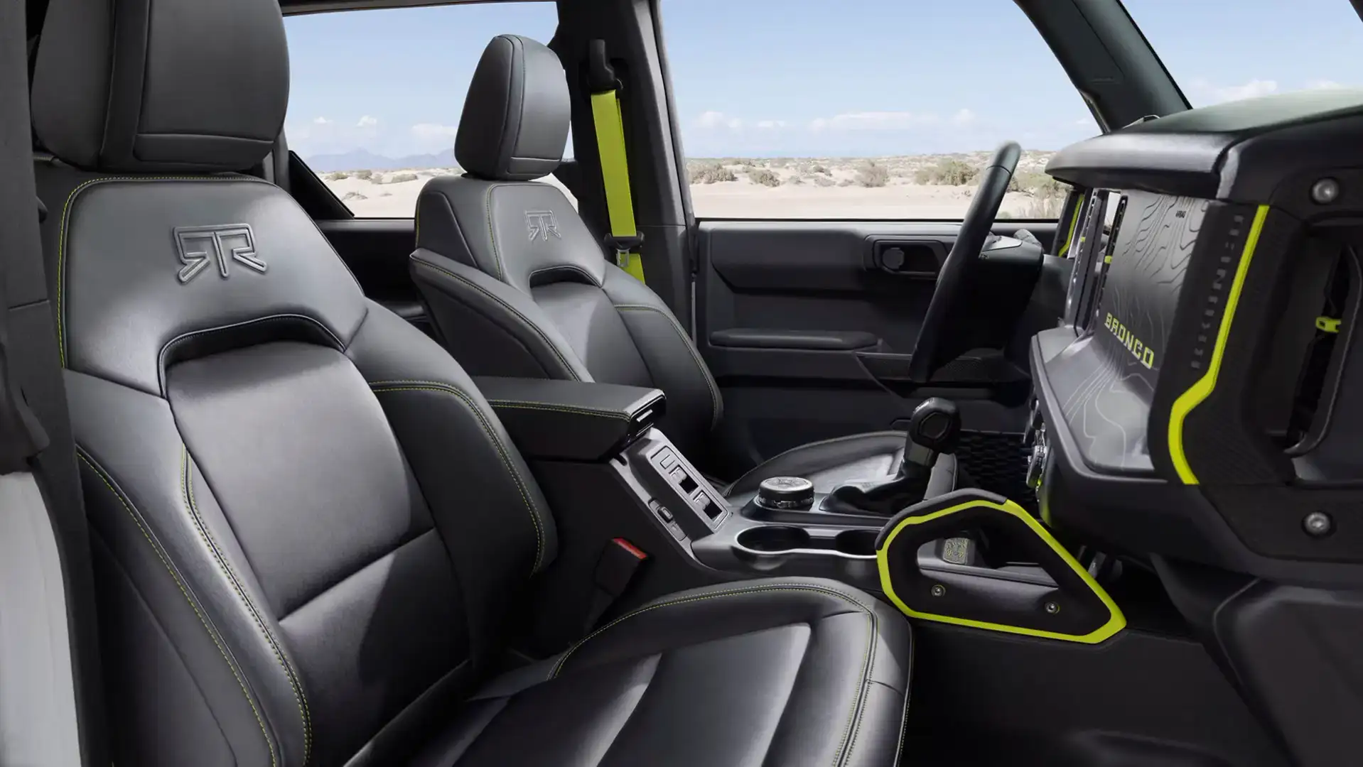 2026 Ford Bronco RTR Interior Cabin Front Seats and Dash