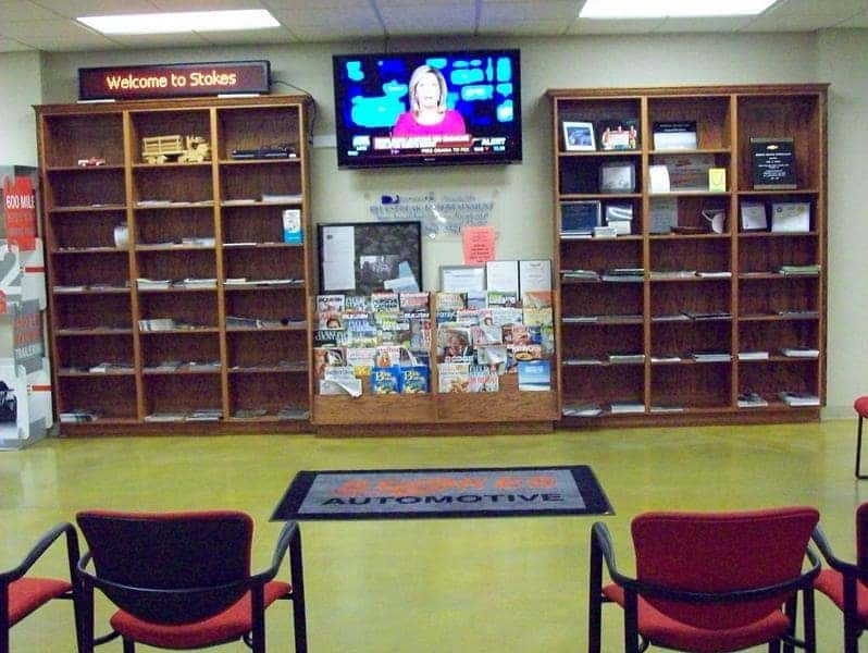 TV in waiting room