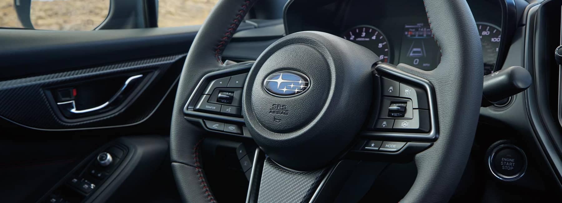 WRX-interior-closeup on steering wheel