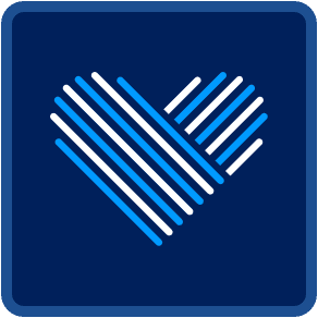 Stylized heart icon