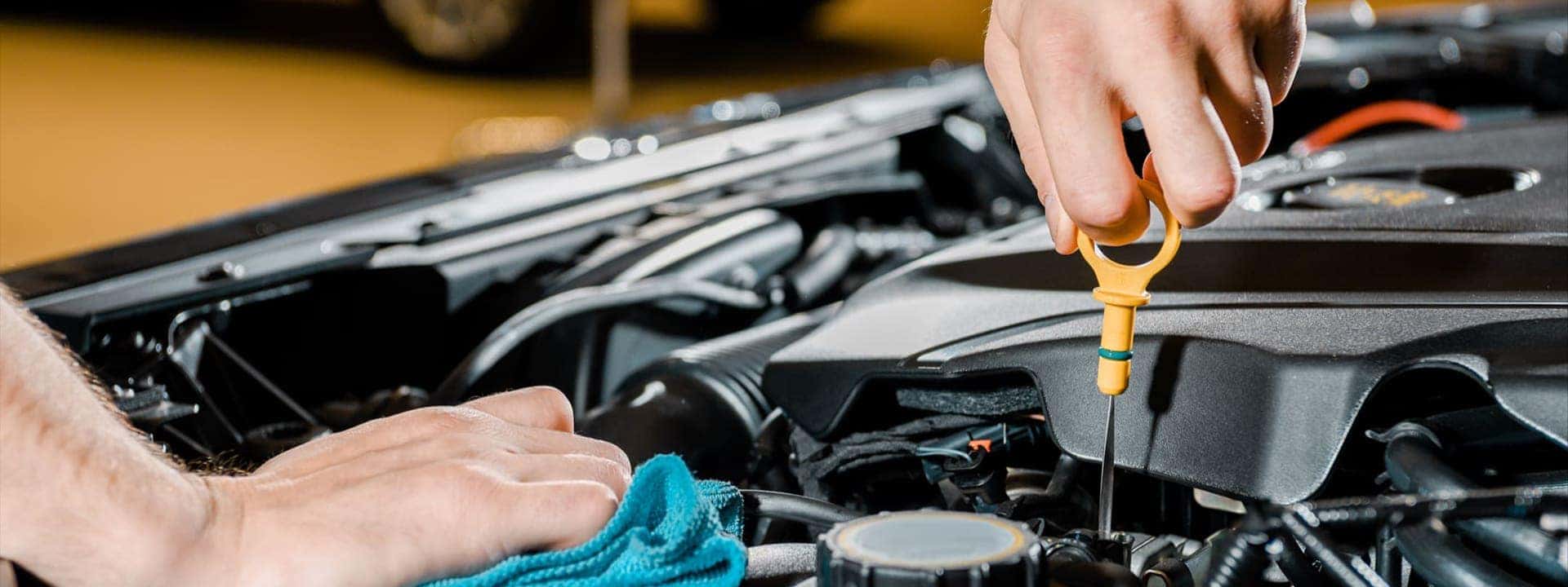 Person working on engine