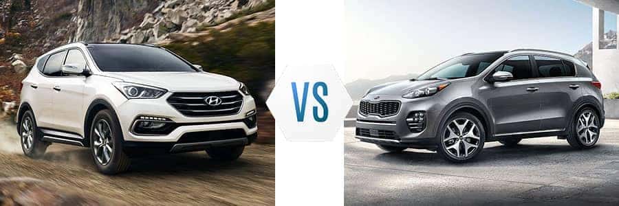 2018 Hyundai Santa Fe Sport vs Kia Sportage