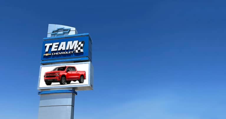 Team Chevy Exterior Shot of Sign