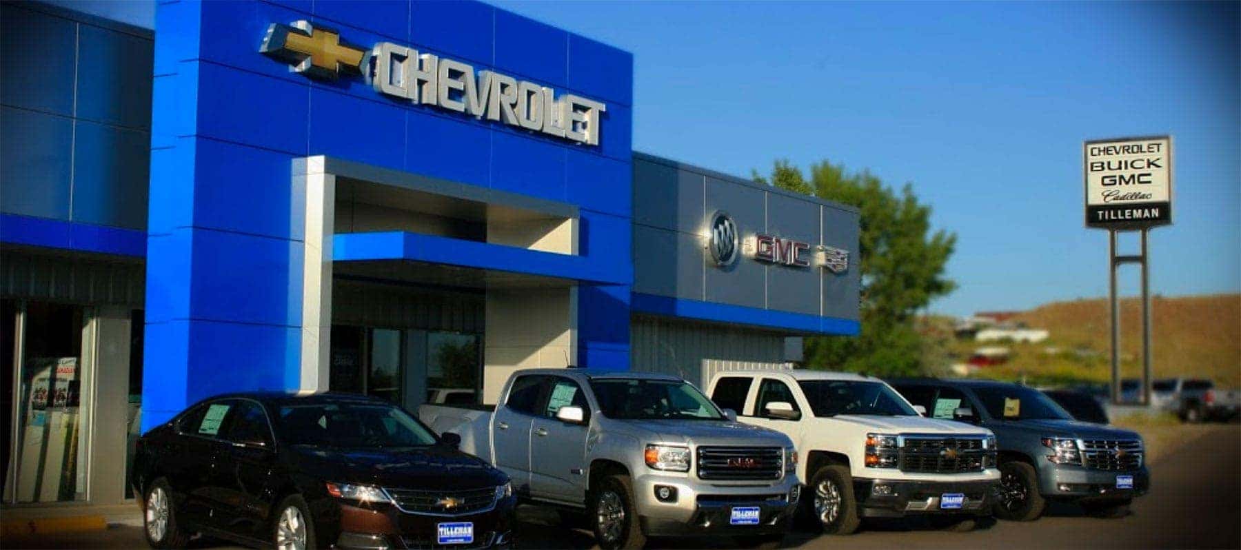 Outside view of the front of the dealership