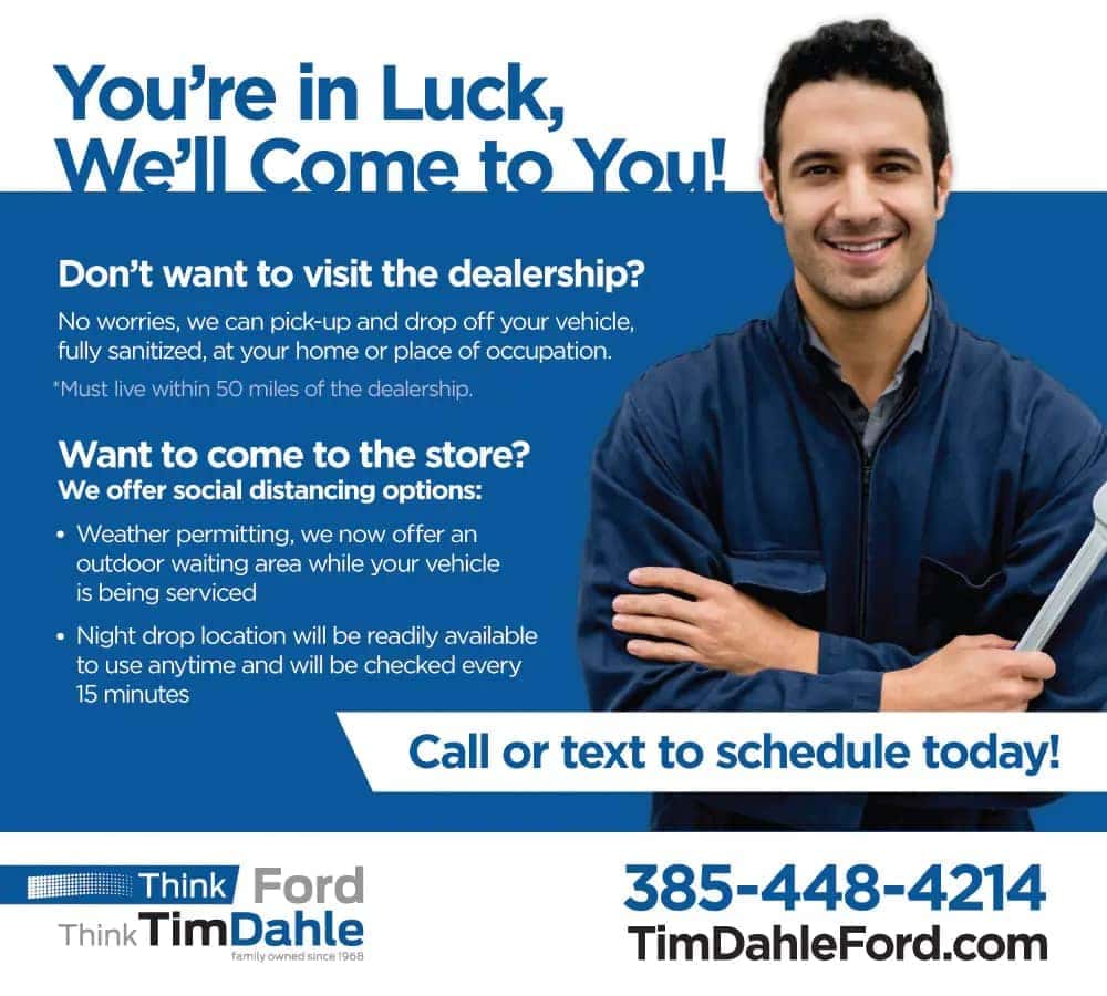 Tim Dahle Ford Service pickup & dropoff
