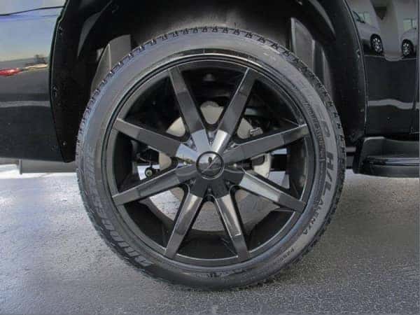 ToddWenzel-Customs-Custom Rims on a Black GMC Denali