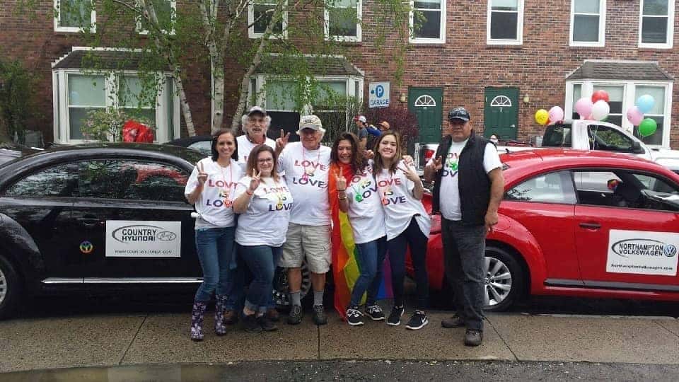 Country Nissan, Country Hyundai, Northampton Volkswagen were Proud Supporters of the 36th Annual Northampton Pride Parade