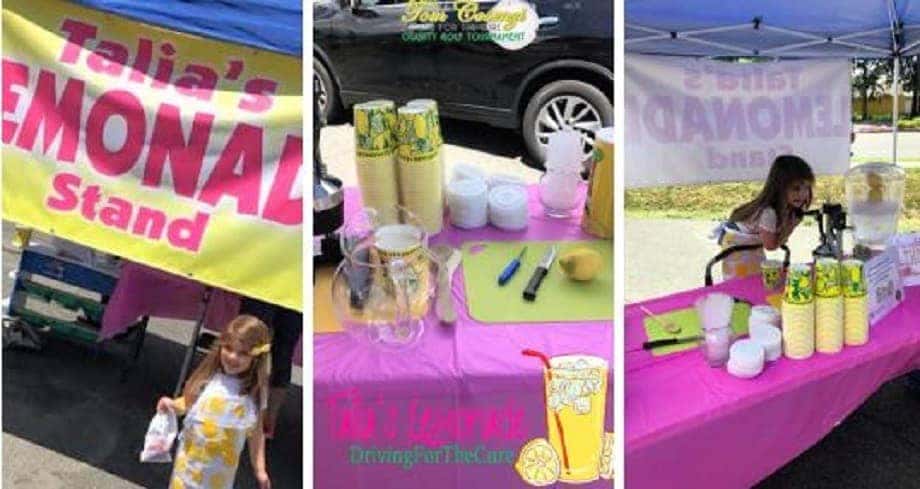 Talia's Lemonade Stand Benefits Brain Cancer Research