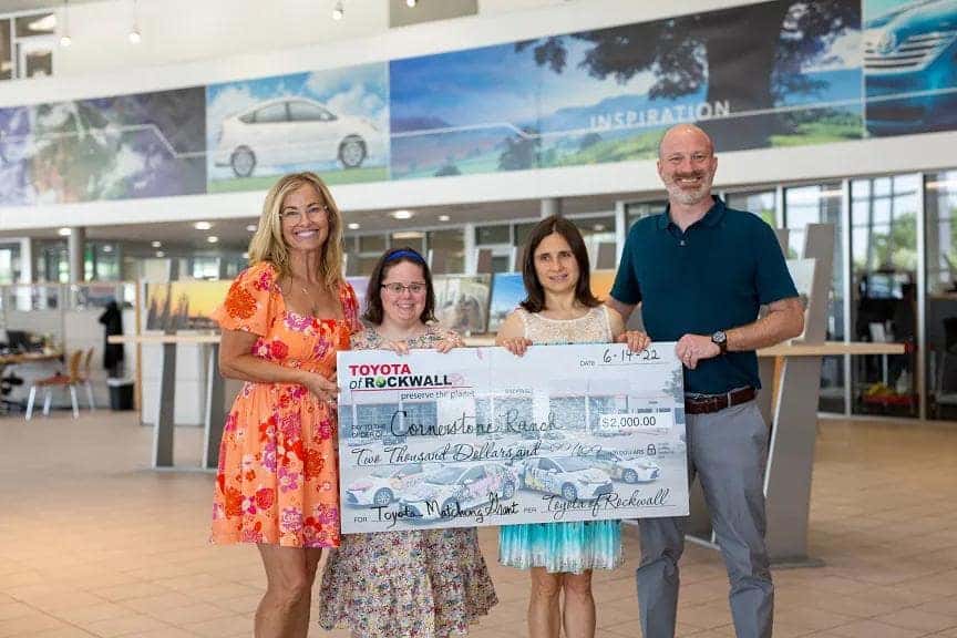 Toyota of Rockwall & Toyota Corporation Matching Grant Program