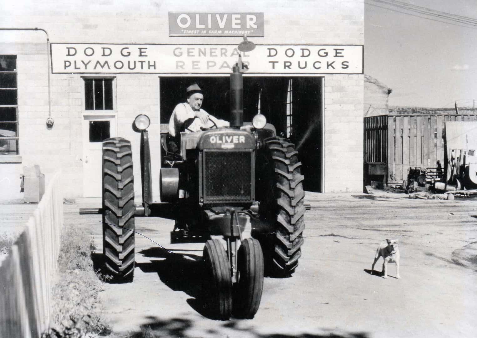on-a-tracktor
