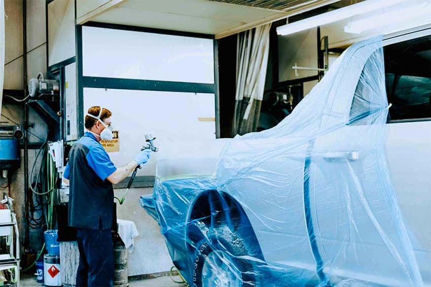 Spraying Car