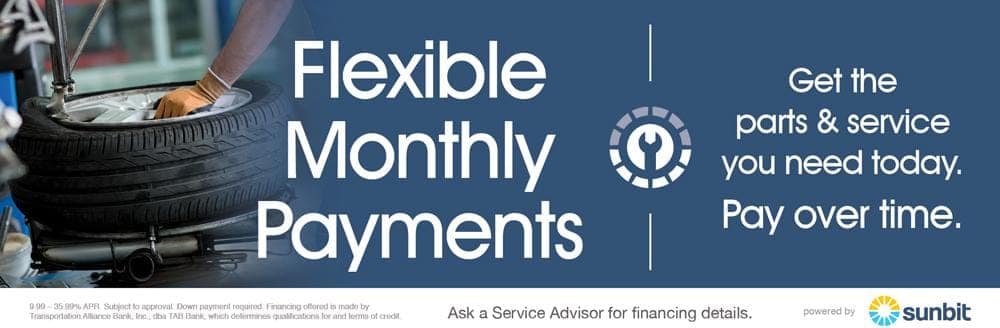 flexible monthly payments
