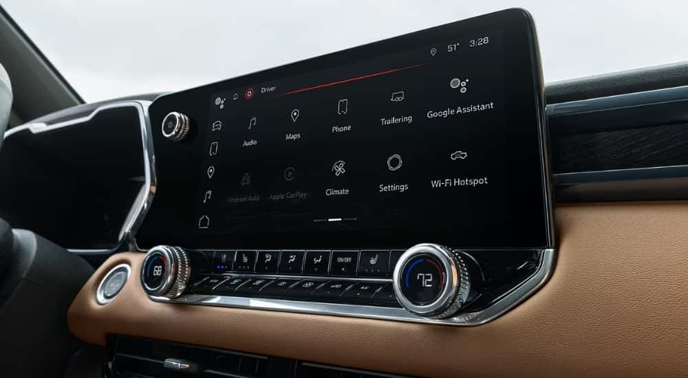 Infotainment display in a 2026 GMC Canyon for sale