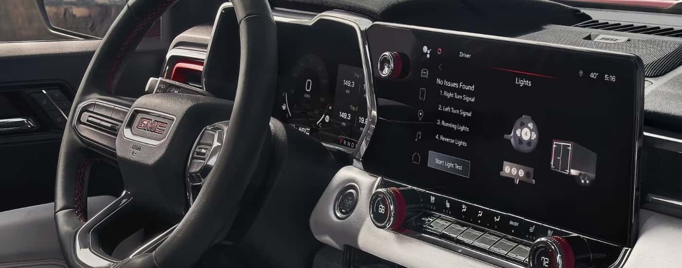 Interior dash in a 2026 GMC Canyon for sale