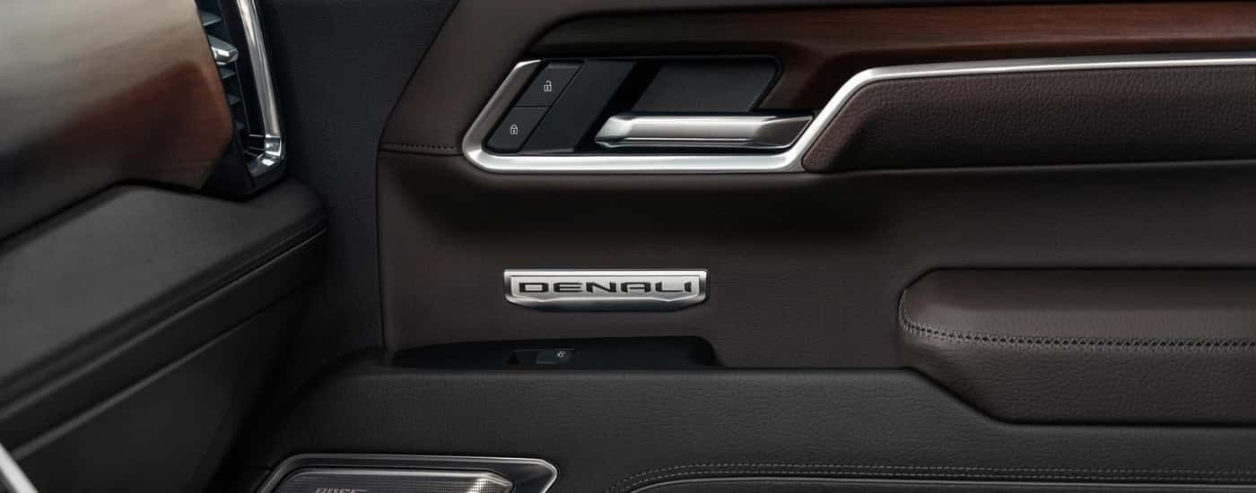 Interior details in a 2023 GMC Sierra 1500 Denali for sale near Champaign
