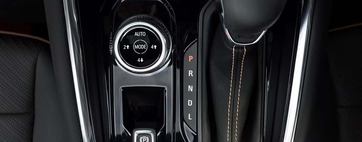 Drive-mode dial in a 2025 GMC Canyon