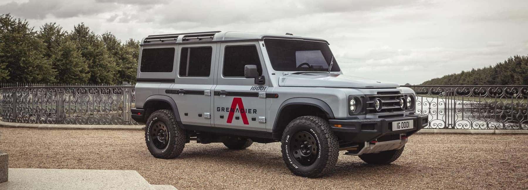 Grenadier parked on a gravel driveway