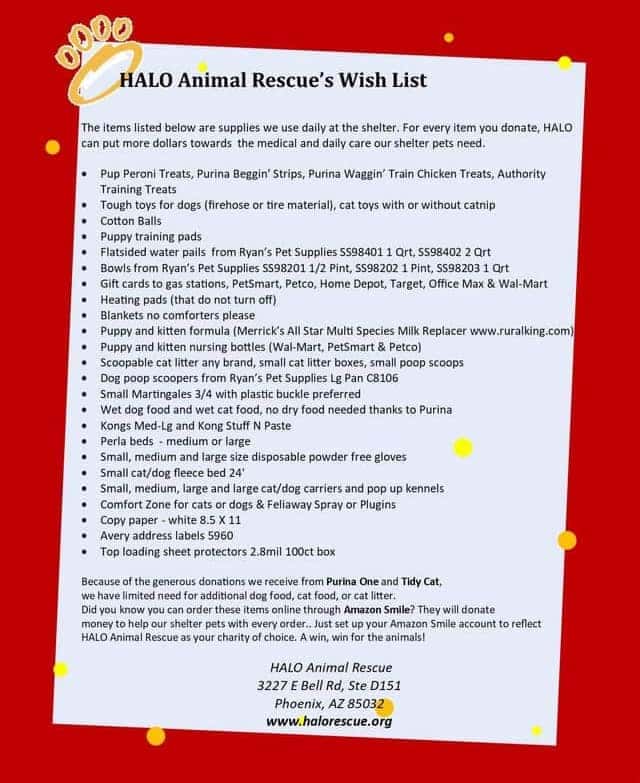 HALO Wishlist