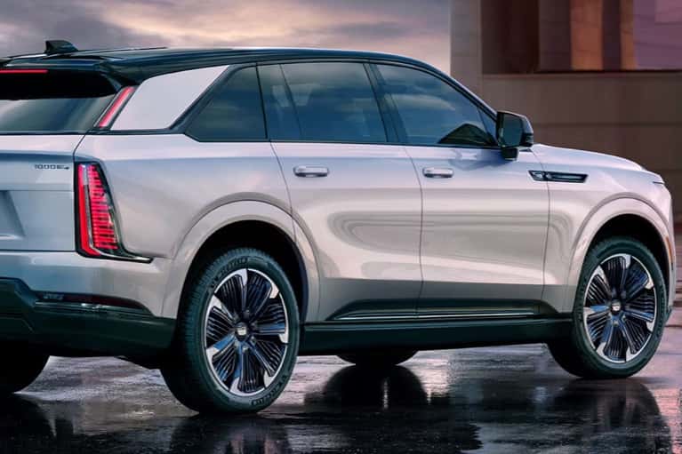 2025-cadillac-escalade-IQ-parked-wet-pavement-mobile