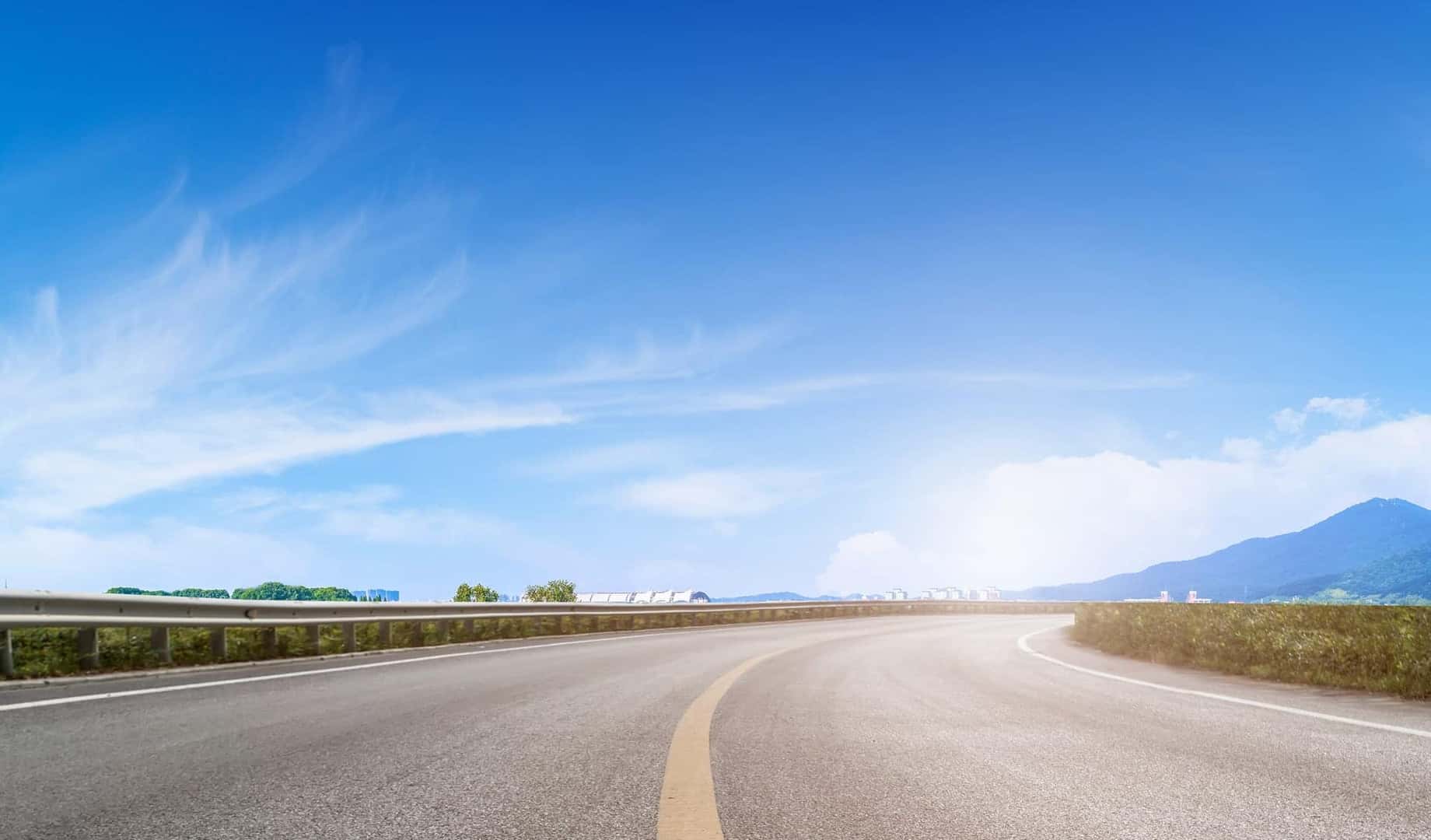 Sunlit road