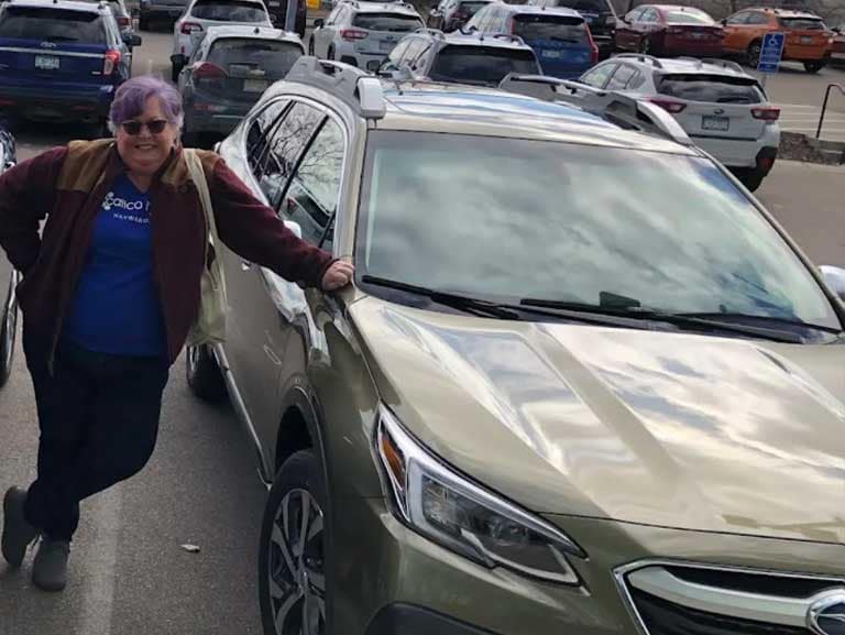 Sue Olson ordered her Subaru with Walser Subaru's custom online ordering process. Besides being extremely easy, she also received our $500 pre-order voucher towards accessories and 3 years of Subaru StarLink for free!