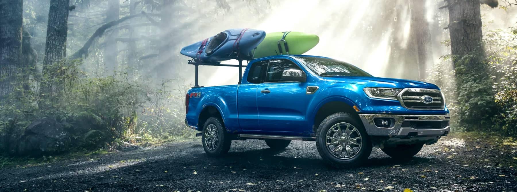 Truck with kayaks