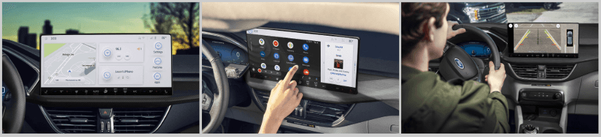 Screen inside a car