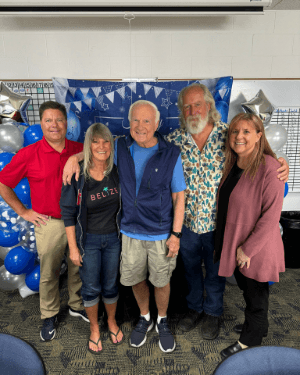 A group of people posing for a photo