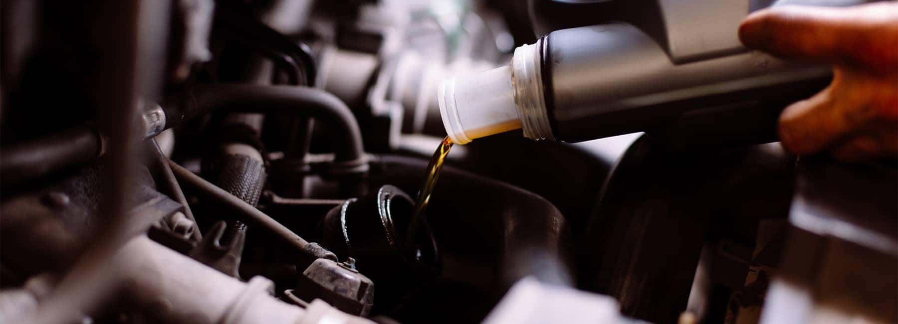 Oil Change Pouring from Bottle
