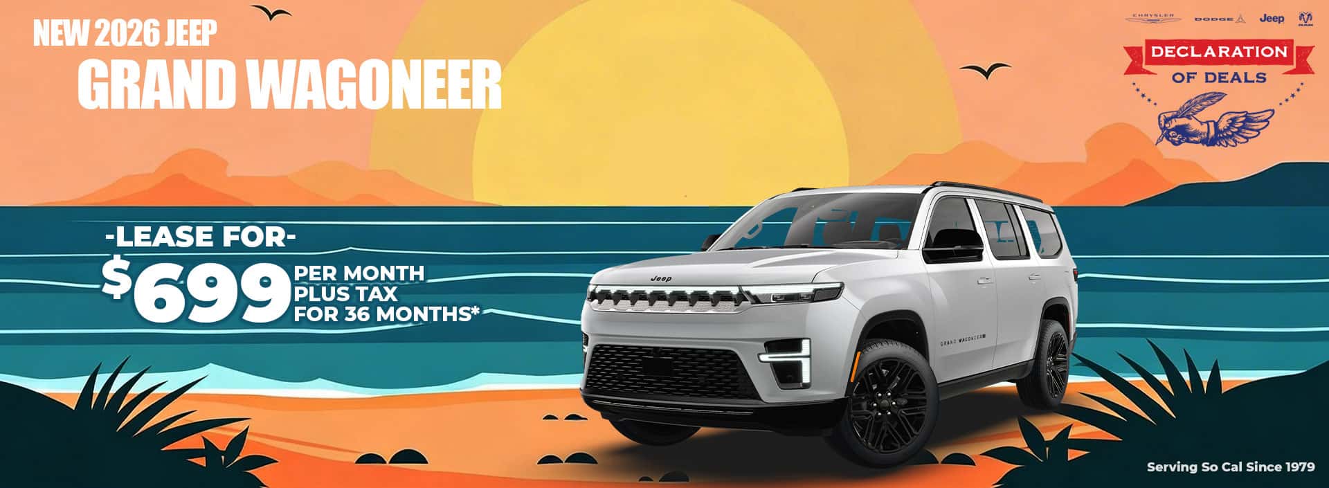 New 2026 Jeep GRAND WAGONEER LEASE FOR $699 plus tax for 36 months*