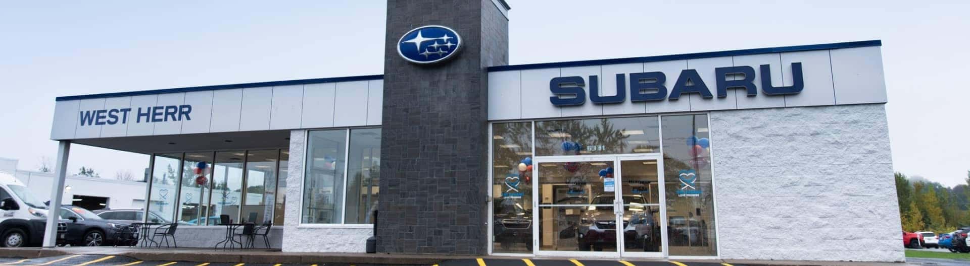 An exterior view of the Subaru Dealership Building