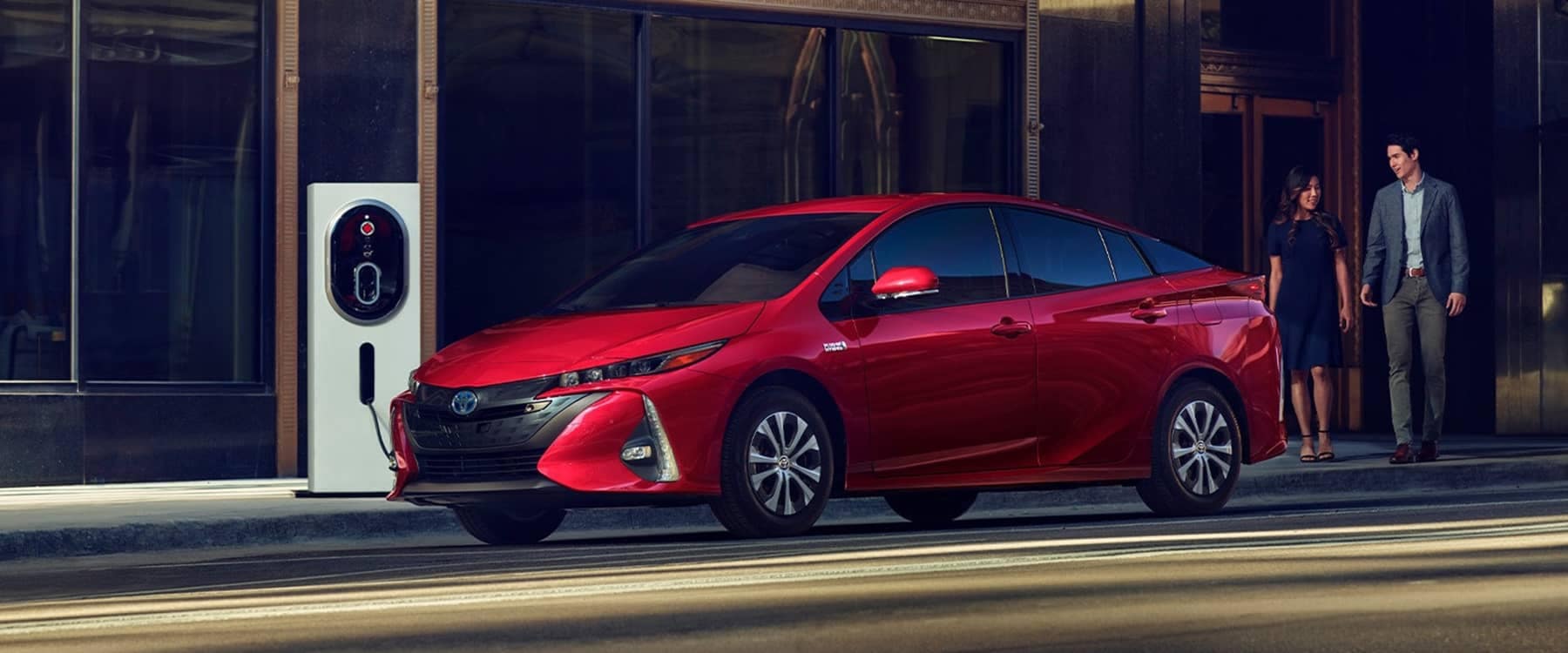 2021 Toyota Prius Prime parked at a charging station