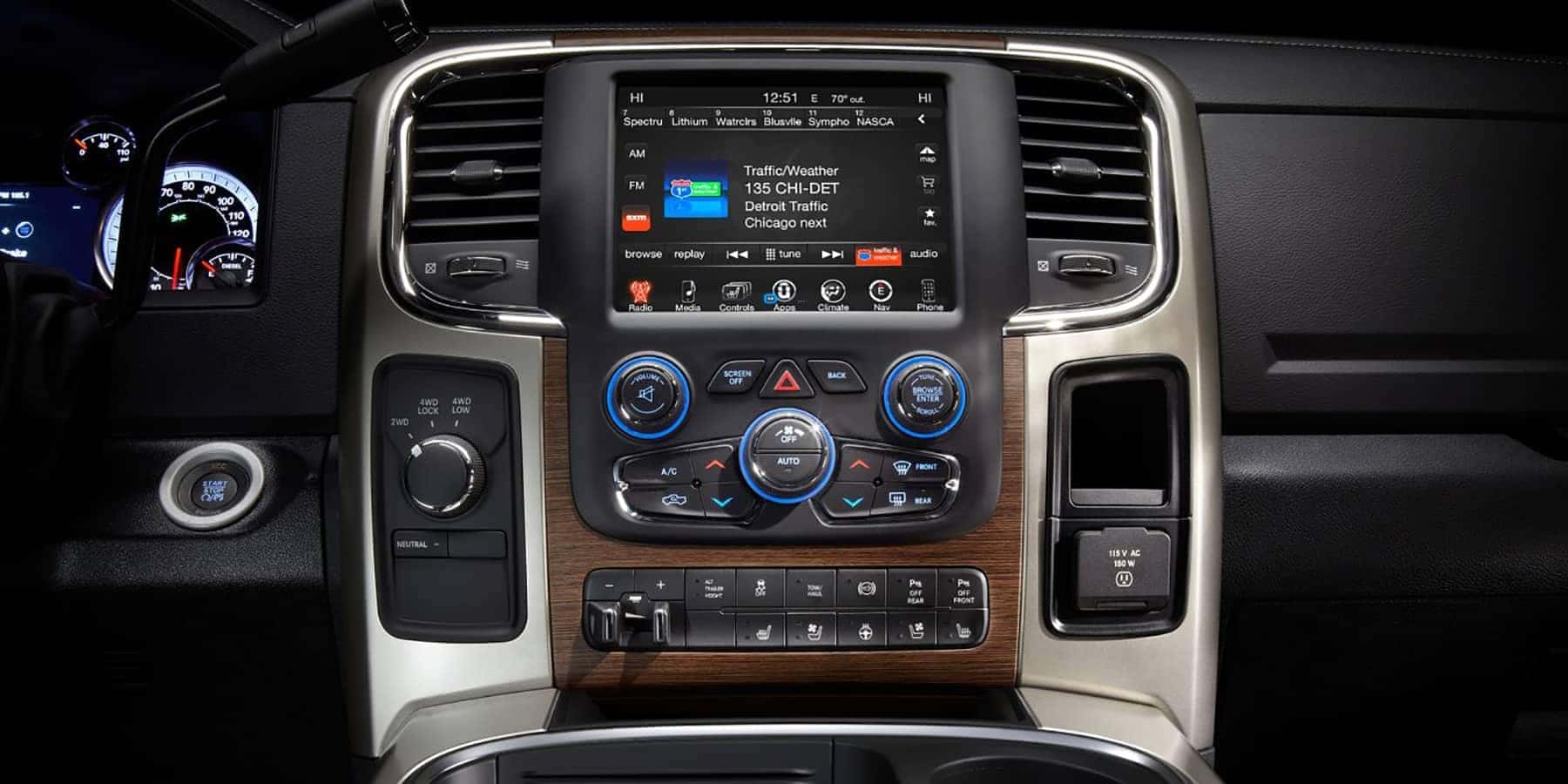 2017 Ram 3500 UConnect Console