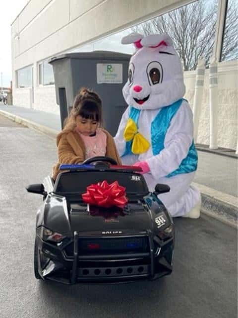 Easter Bunny with the Community