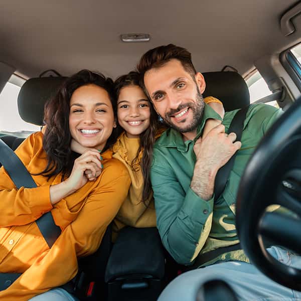 Family in the car