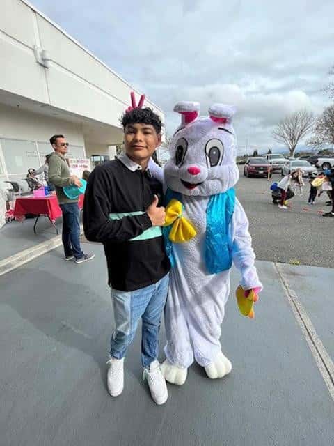 Young-man-and-Easter-bunny