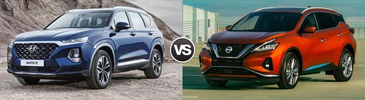 Compare 2020 Hyundai Santa Fe vs 2020 Nissan Murano