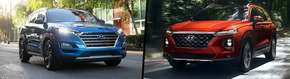 Compare 2020 Hyundai Tucson vs. 2020 Hyundai Santa Fe | Wolfchase Hyundai