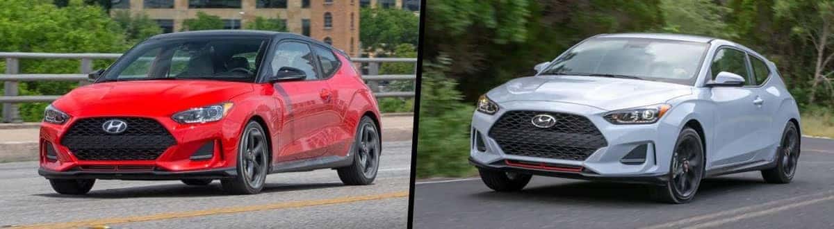 Compare 2021 vs 2020 Hyundai Veloster