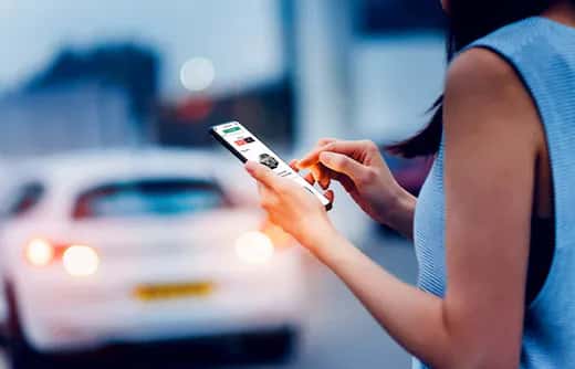 Ordering Car on phone