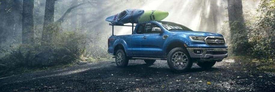 2019 Ford Ranger with Kayaks