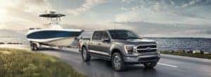 2021 Ford F-150 Towing Boat