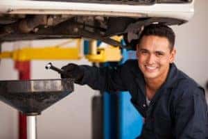 Mechanic Smiling