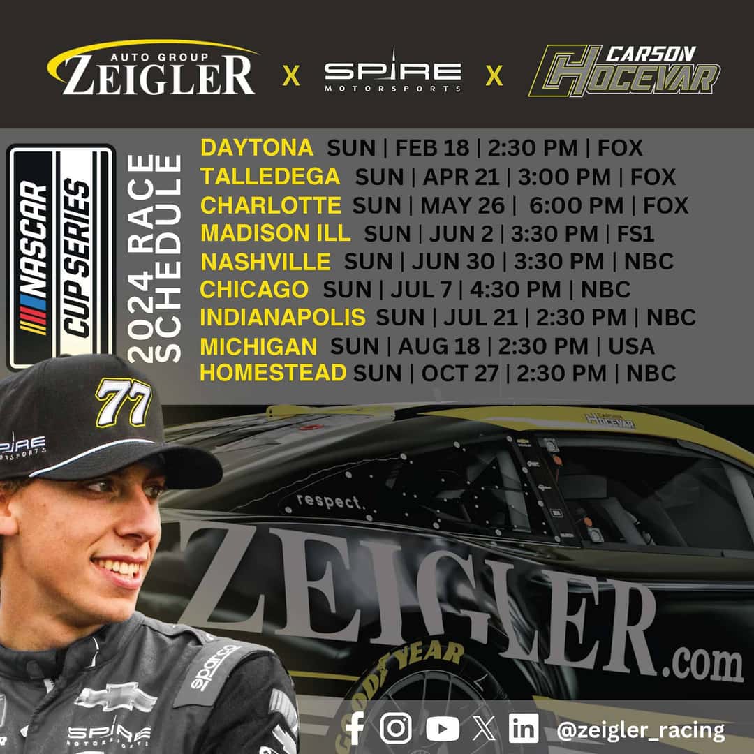 2024 Race Schedule