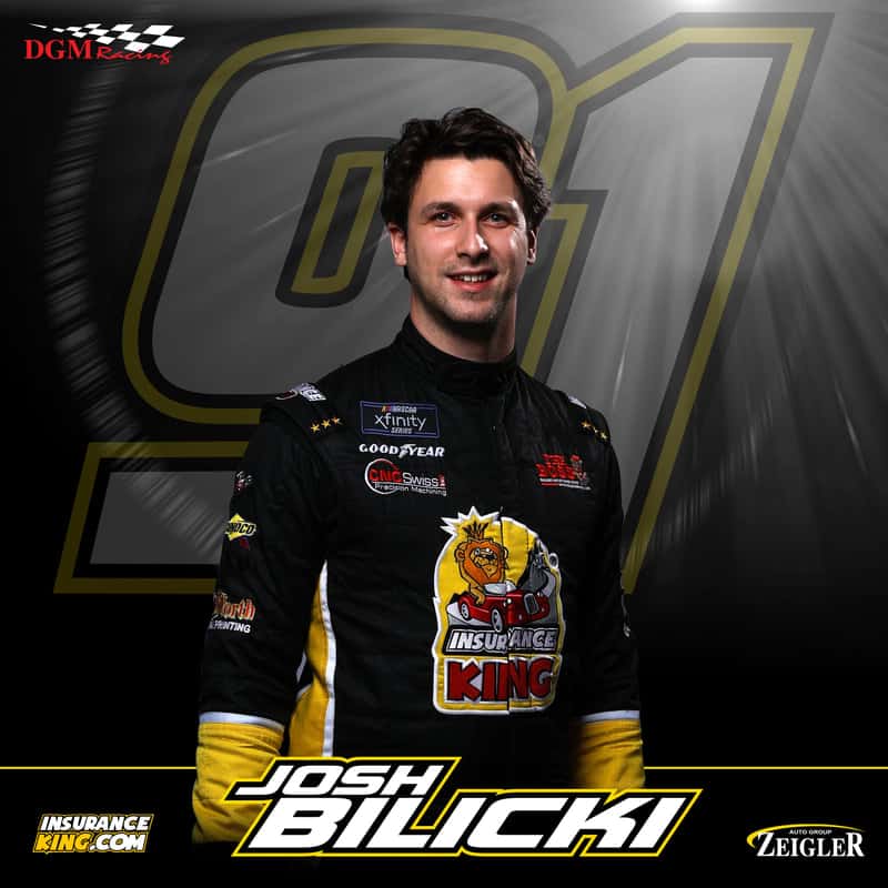 Bilicki-Daytona-Announcement-NXS-2023-Zeigler-Auto-Group-Insurance-King-DGM-Racing-1