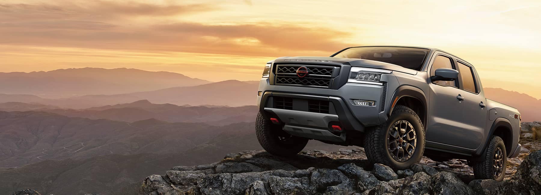 2022 Nissan Frontier at sunset